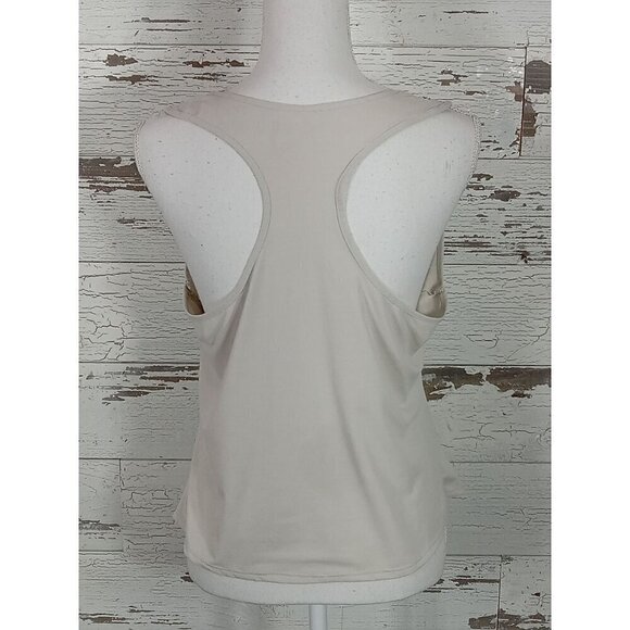 ZYIA ACTIVE Knot Just a Cute Tank Top Pearl Gray Size XL EUC - Picture 3 of 4